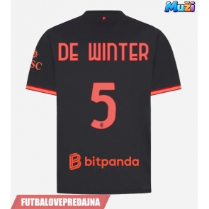 Lacne Muži Futbalové dres AC Milan Koni De Winter #5 2026-27 Krátky Rukáv - Tretina